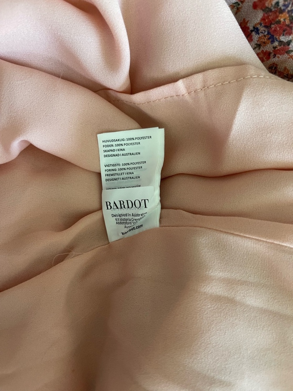 Nordstrom-Bardot Lainey Floral Long Tiered Chiffon Maxi Dress - Picture 12 of 16